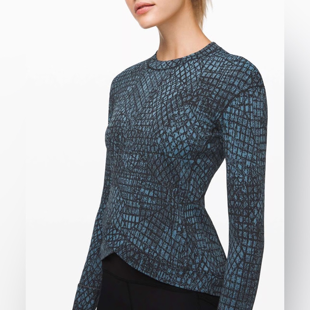Lululemon Close to Crossing Long Sleeve Tectonic Jacquard Small
